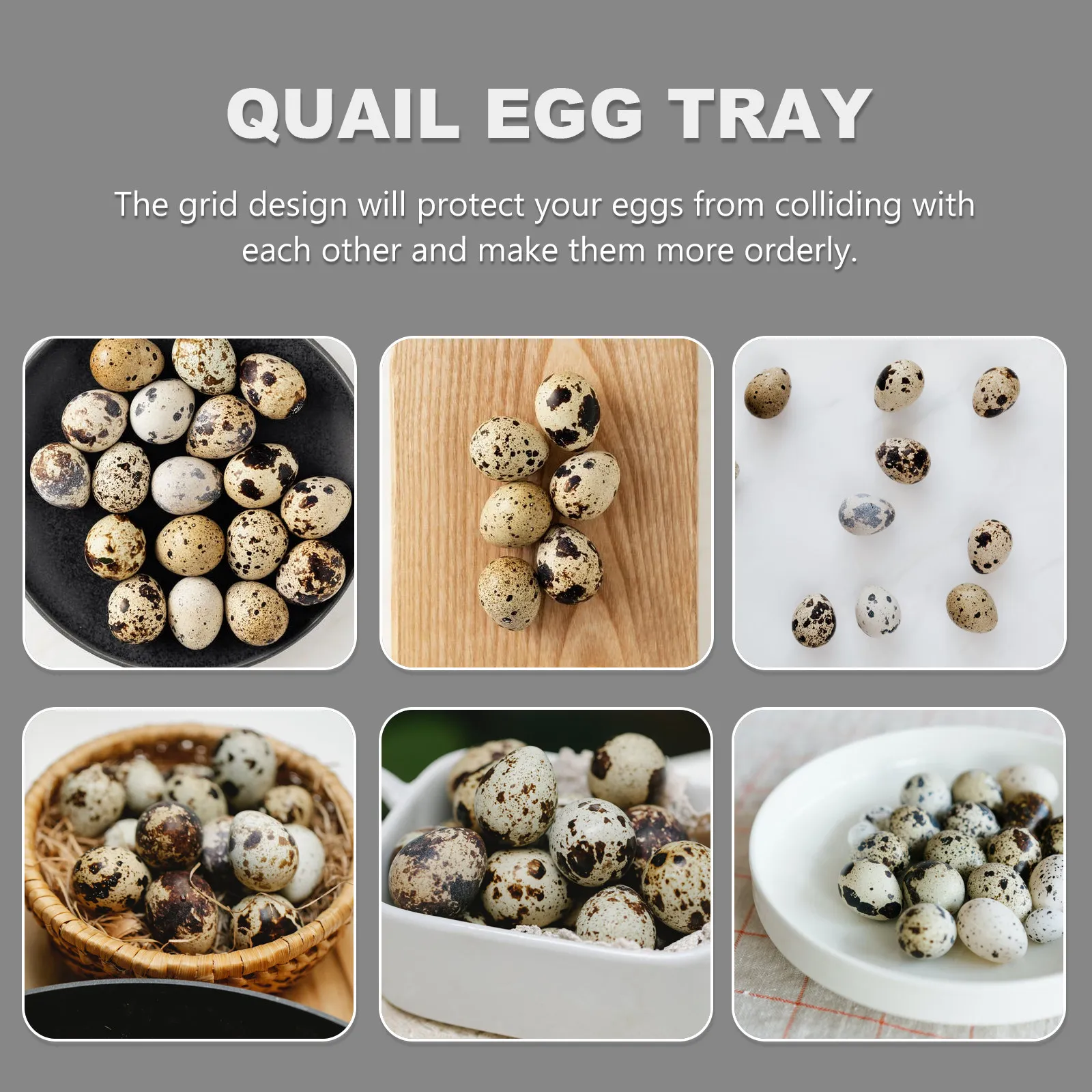 2 Pcs Egg Organizer Holder Carrier Container Shockproof Trays Packing Wrapping Case