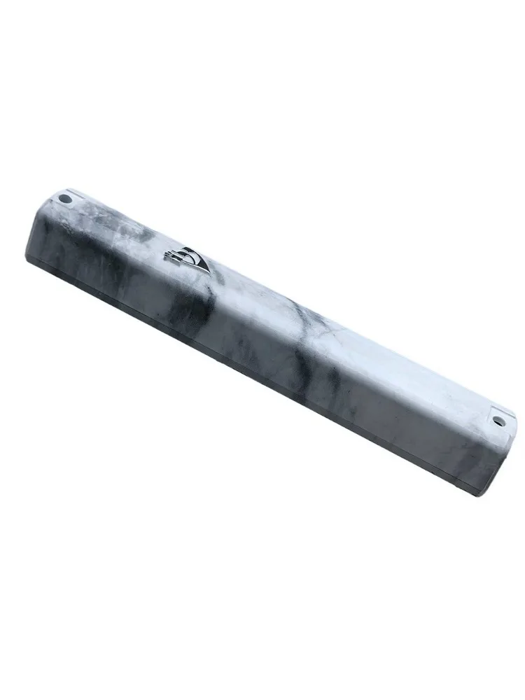 Mezuzah en plastique ABS Durable texturé en marbre et bois rouge, pour porte et voiture, étui polyvalent et léger pour porte et voiture, 1 pièce