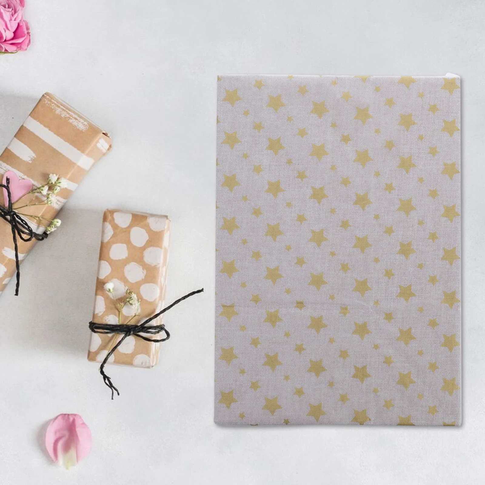 

100Pcs Wrapping Paper Sheets Star Print Lightweight Tissue Paper for Gift Wrapping Craft Packing Decoration Handcraft Material