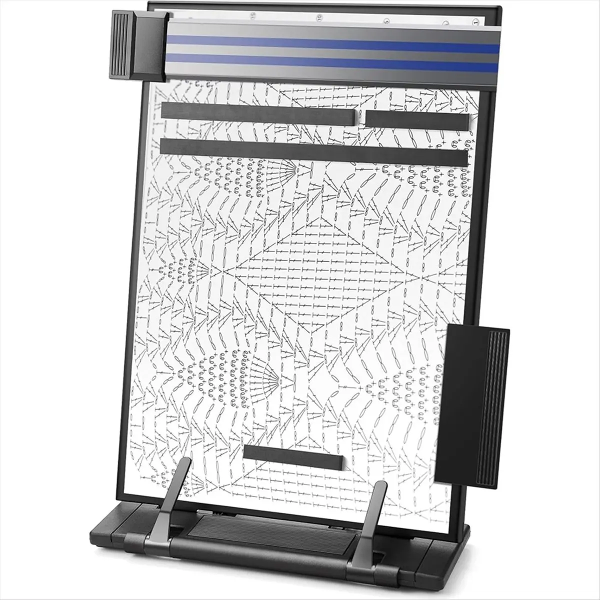A77K Knitting Pattern Holder with 4 Replacement Magnets Knitting Pattern Holder Magnetic - Supplies for Crochet A