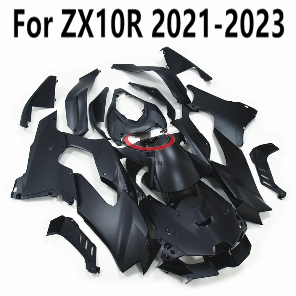 

Мотоцикл для ZX10RR 2021-2022-2023-2024 ZX10R ZX 10R полностью матовый черный однотонный корпус полный комплект обтекателей