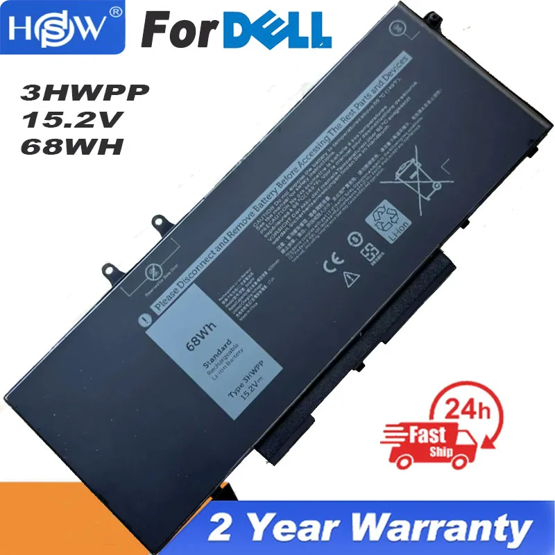 

15.2V 68WH 3HWPP Laptop Battery For Dell Latitude 5401 5501 5411 5410 5511 P80F003 P98G003 For Precision 3541 3551 7500 7706