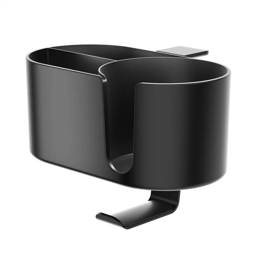 

Desk Cup Holder - Clamp on Under Desk Headphone Hanger - Headphone Holder Detachable Pen Cup Holder Desktop Storage for Cup