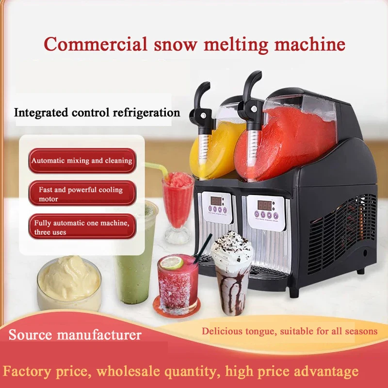 

Commercial Slushie Machine Slush Maker Frozen Drink Dispenser Ice-Cool Juice Smoothie Granita Vending Machine