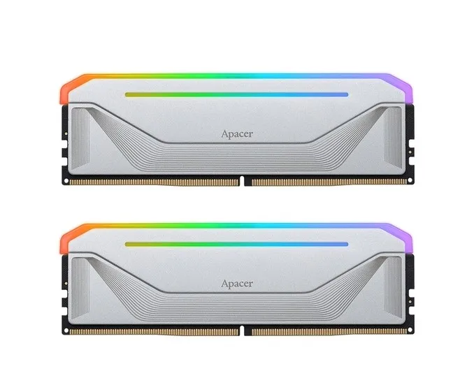 Apacer Ddr5 Pc5-48000 (6000) Cl38 Nox Rgb Silver [64Gb (32Gb*2)] (6000)