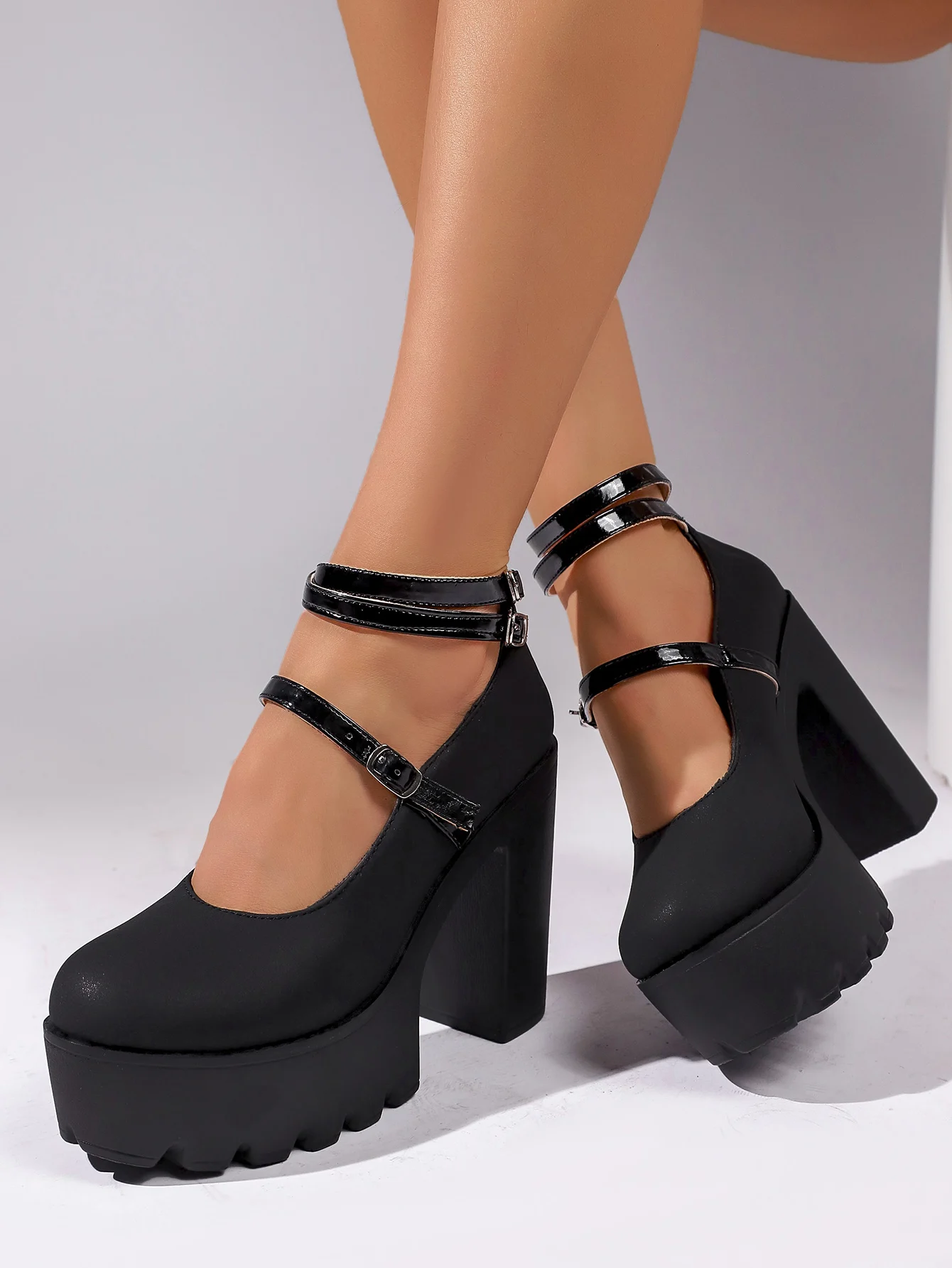 High Heels Damen Mary Janes Schuhe Frauen Plateau Mode Sandalen Sommer Neue Kleider-Lolita-Schuhe Chunky Pumps Zapatos Mujer – Detail 19