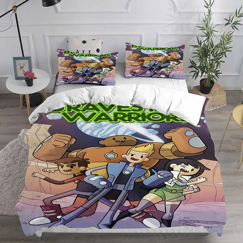 3d Print Cartoon Bravest Warriors Bedding Sets Comforter Quilt Bed Cover Duvet Cover Pillow Case 2-3 Pieces Sets Kids Adult Size