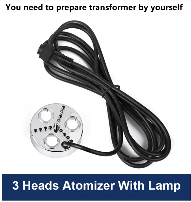siwenyeden 3/5 kopf Ultraschall-luftbefeuchter Nebel Generator Nebel Maker Für Wasser Brunnen Teich Zerstäuber Diffusor Mit Bunten Lampe Vernebler 6