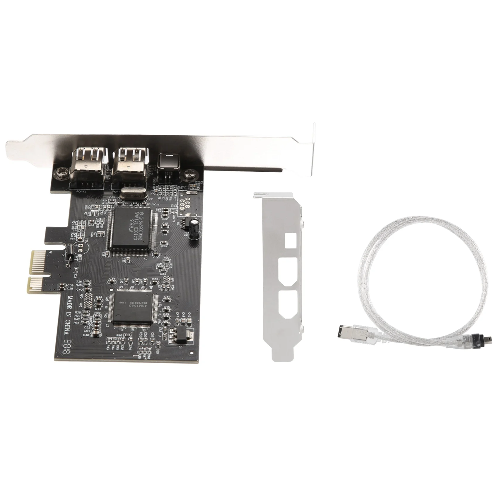 Scheda FireWire PCI-E PCI Express Supernew, scheda controller IEEE 1394 con cavo Firewire, per video, trasmissione audio, ecc.