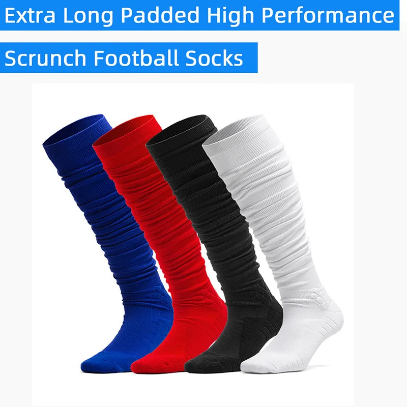 

Rugby-specific thick long socks, non-slip and wear-resistant, extended length, American football training and match socks, 60cm