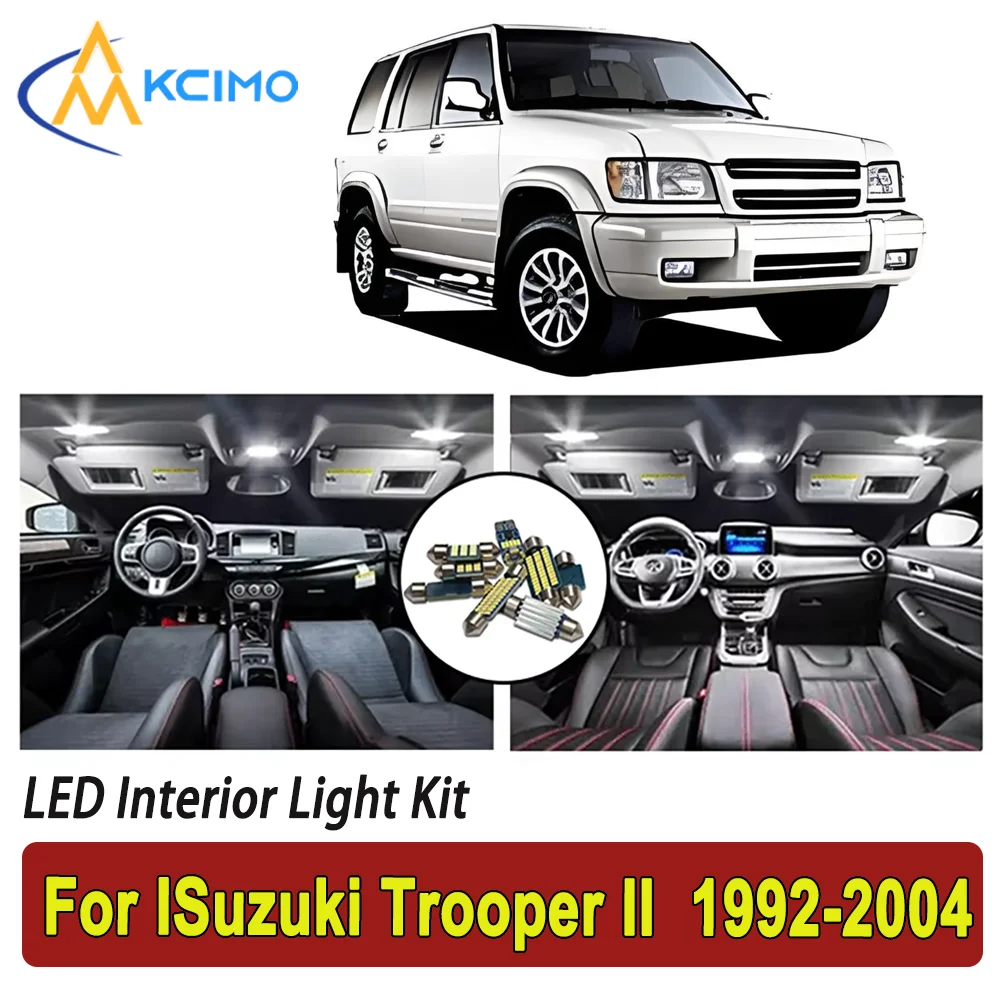 

New Light Bulb For ISuzuki Trooper II (1992-2004) Premium Bright LED Interior Dome Map Trunk Light Kit New Car Led Lamps Canbus