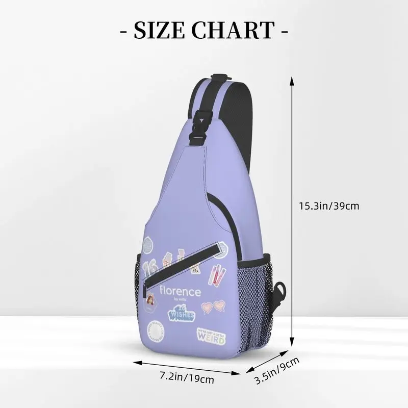 Florence By Mills Sling Chest Bag Customized Crossbody Shoulder Backpack for Men Cycling Camping Daypack