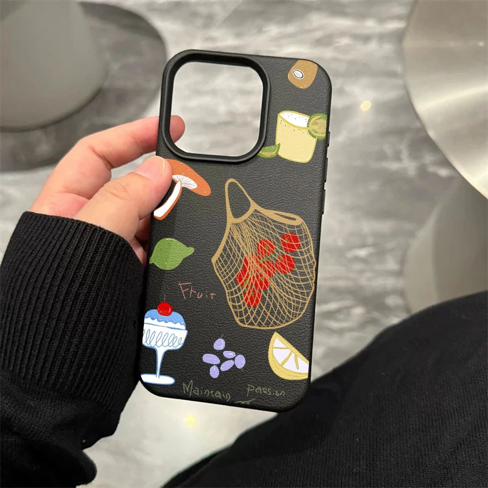 Netzbeutel-Snack-Handyhülle für iPhone 17 16 15 14 13 12 11 Pro Max 16 15 14 Plus 17 16 15 14 13 12 Pro 17Air Silikon-Matt-Abdeckung – Detail 8