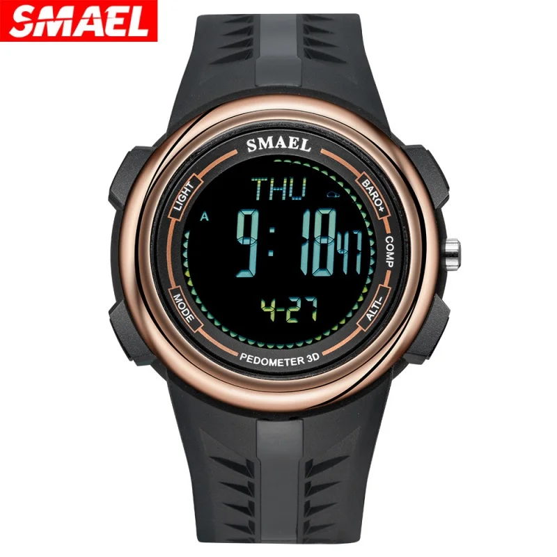 

Smael Multi-Function Electronic Watch Outdoor Waterproof Compass Sports Countdown Student Watch