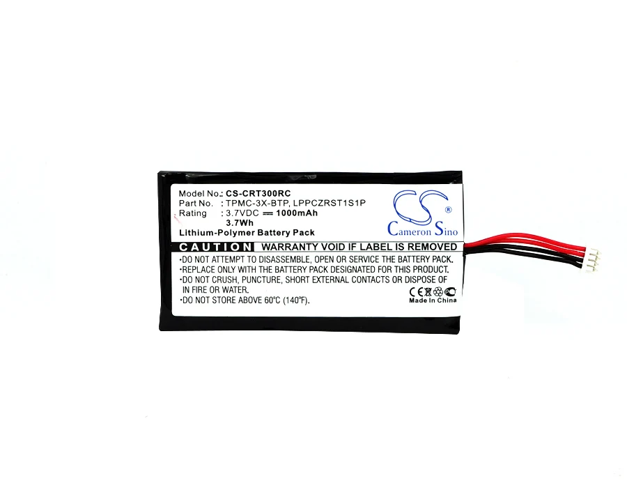 CS 1000mAh Battery For Crestron LPPCZRST1S1P TPMC-3X-BTP Crestron TPMC-3X Touchpanel  PTX3 MTX-3  Prodigy PTX3 TPMC-3X-L