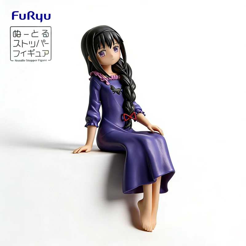 

FuRyu Noodle Stopper PUELLA MAGI MADOKA MAGICA Акеми Хомура в пижаме (версия) Фигурка аниме-персонажа из ПВХ, 15 см