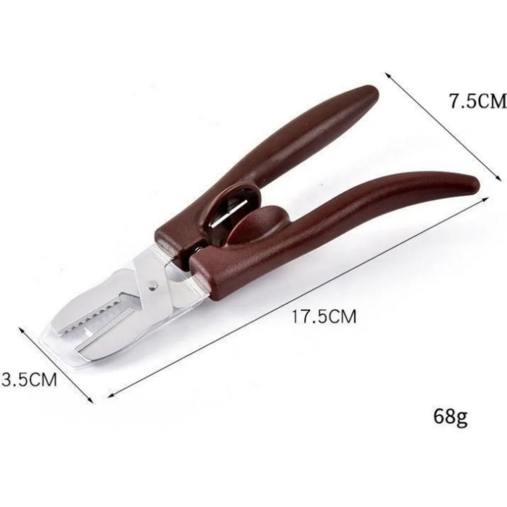 Chestnut Peeler Scissors Nut Cracking Kitchen Tool Stainless Steel Durable Pecan Cutter Walnut Cracker