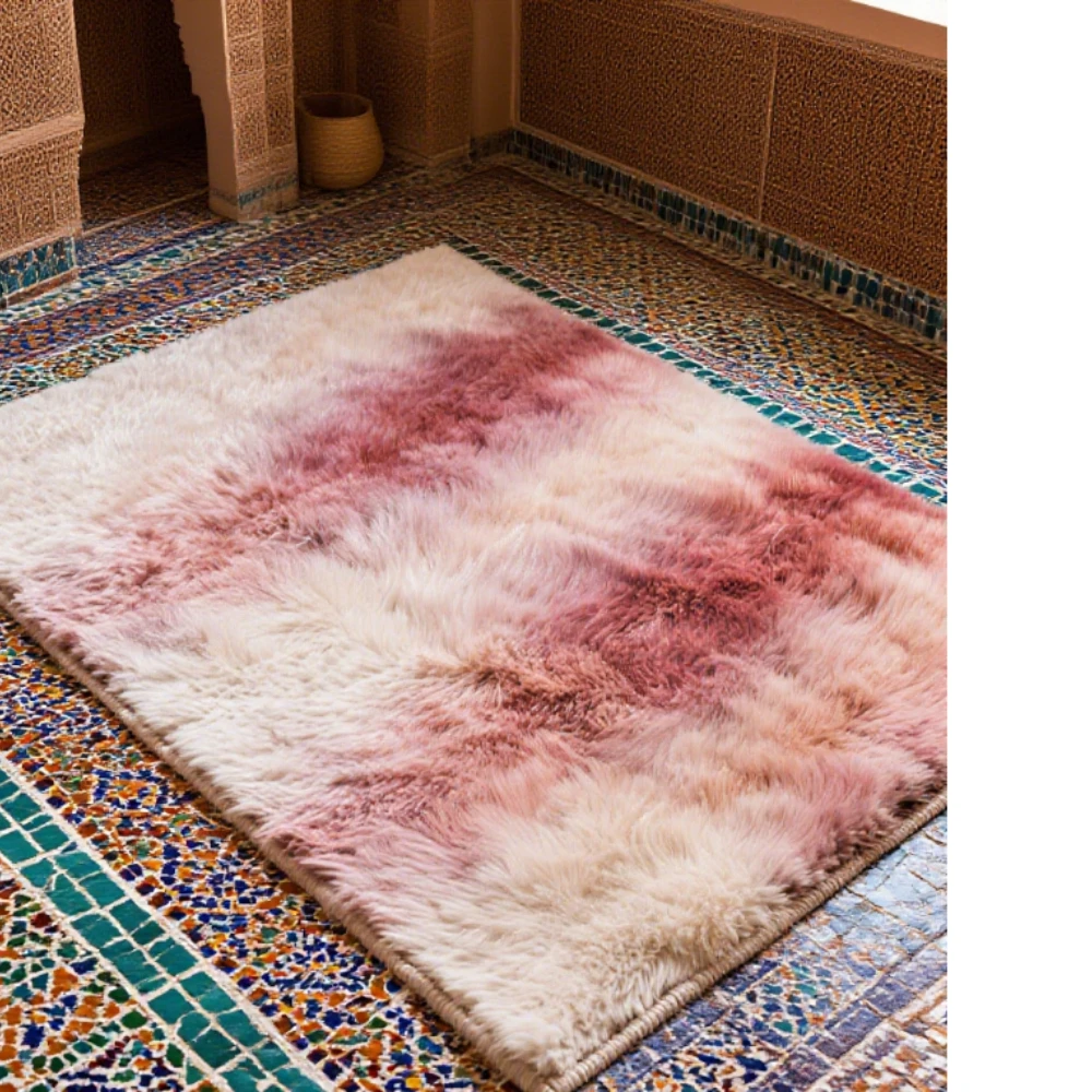

VIKAMA Anti - static Silk - wool Carpets for Study, Office, Bedside & Living Room, Soft Comfortable, Lightweight Breathable.