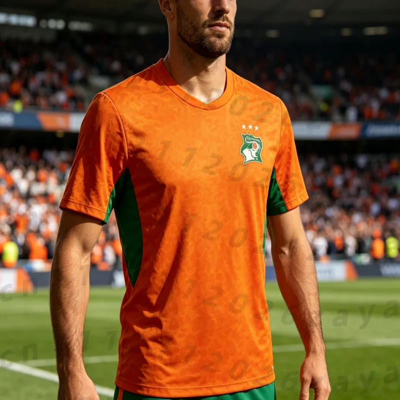 2026 New Ivory Coast  Football Jersey Unisex Summer Kids Quick Dry Lightweight Comfortable Sports T-shirt Fashion Parent-child