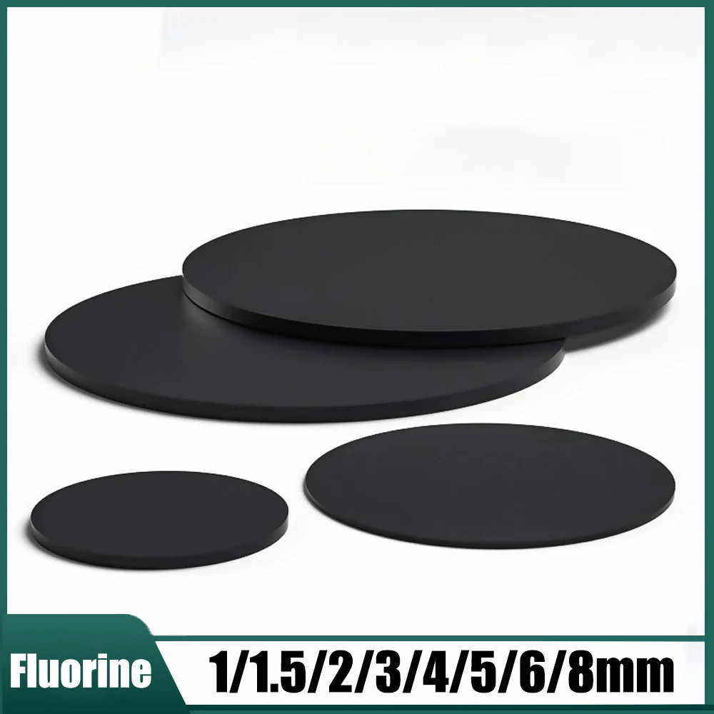 

10Pcs Fluorine Rubber Disc Φ 12mm-150mm Solid Round Seal Gaskets 5/6/8mm