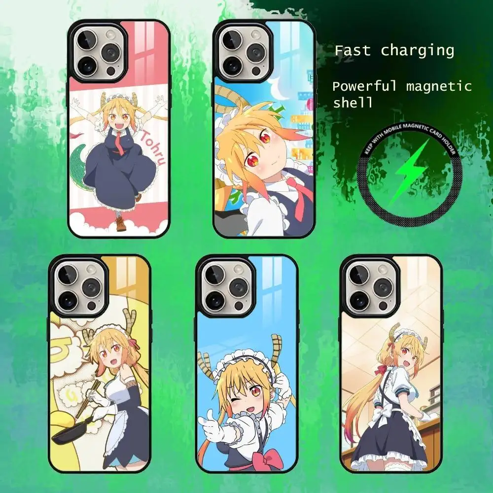 

Tohru D-Dragon M-Maid Phone Case For iPhone17,16,15,14,13 Plus,Pro Max Magnetic For Magsafe Wireless Charging