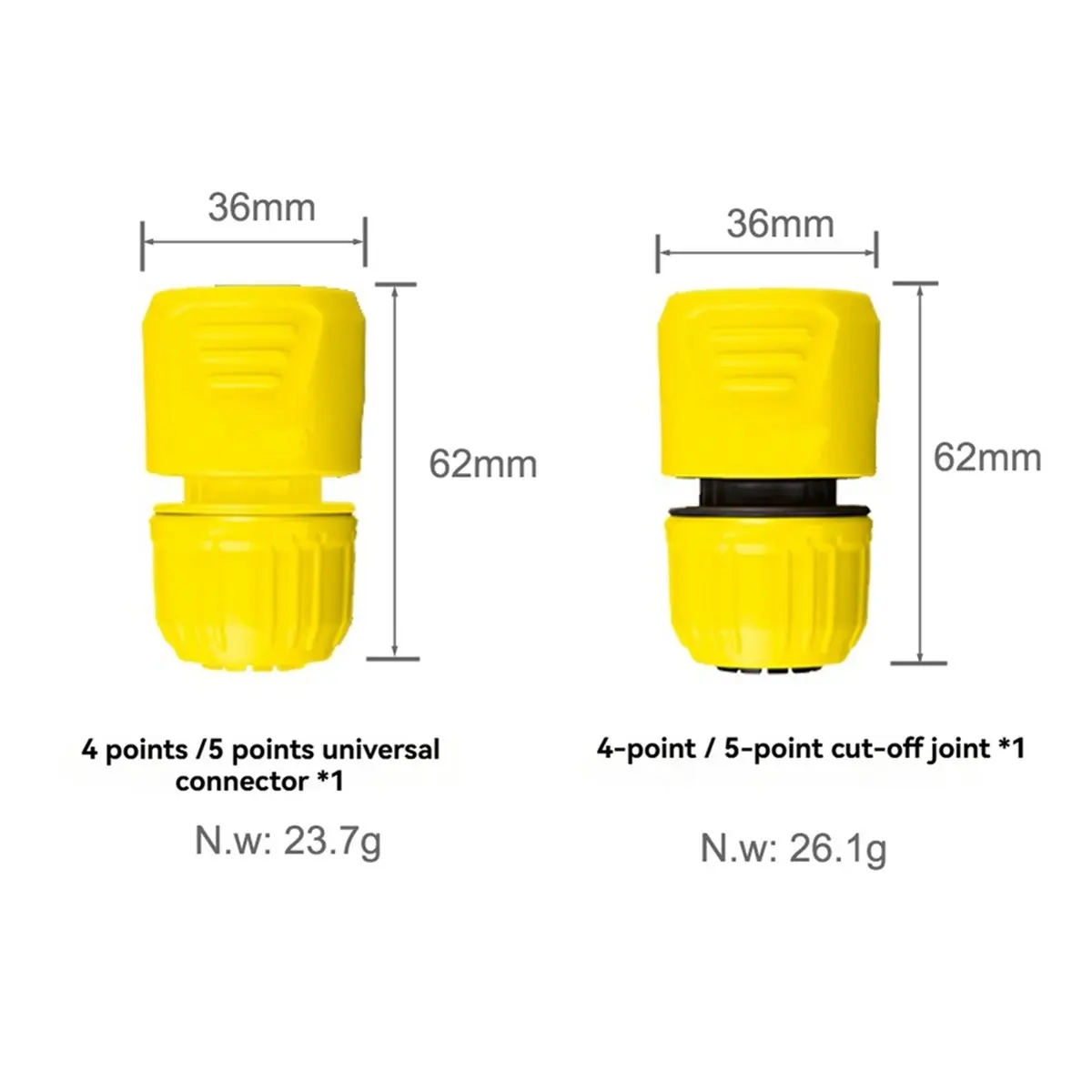 newA10R Washing Machine Water Filter Connection Kit for 4 / 5 Minute Pipe High Pressure Adapter Garden Irrigation