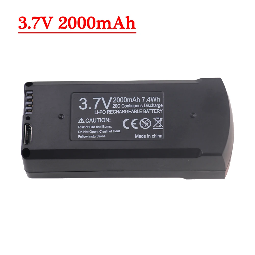 Original 7.4V 3000mAh V168 Pro Max GPS Drone Battery V168 RC Quadcopter 3.7V 2000mAh V168 Spare Battery Dron Parts Accessories