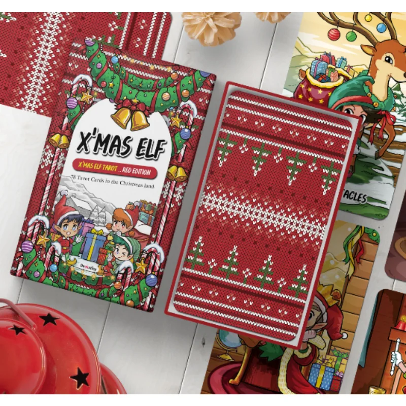 12*7cm X'mas Elf Tarot Red Edition