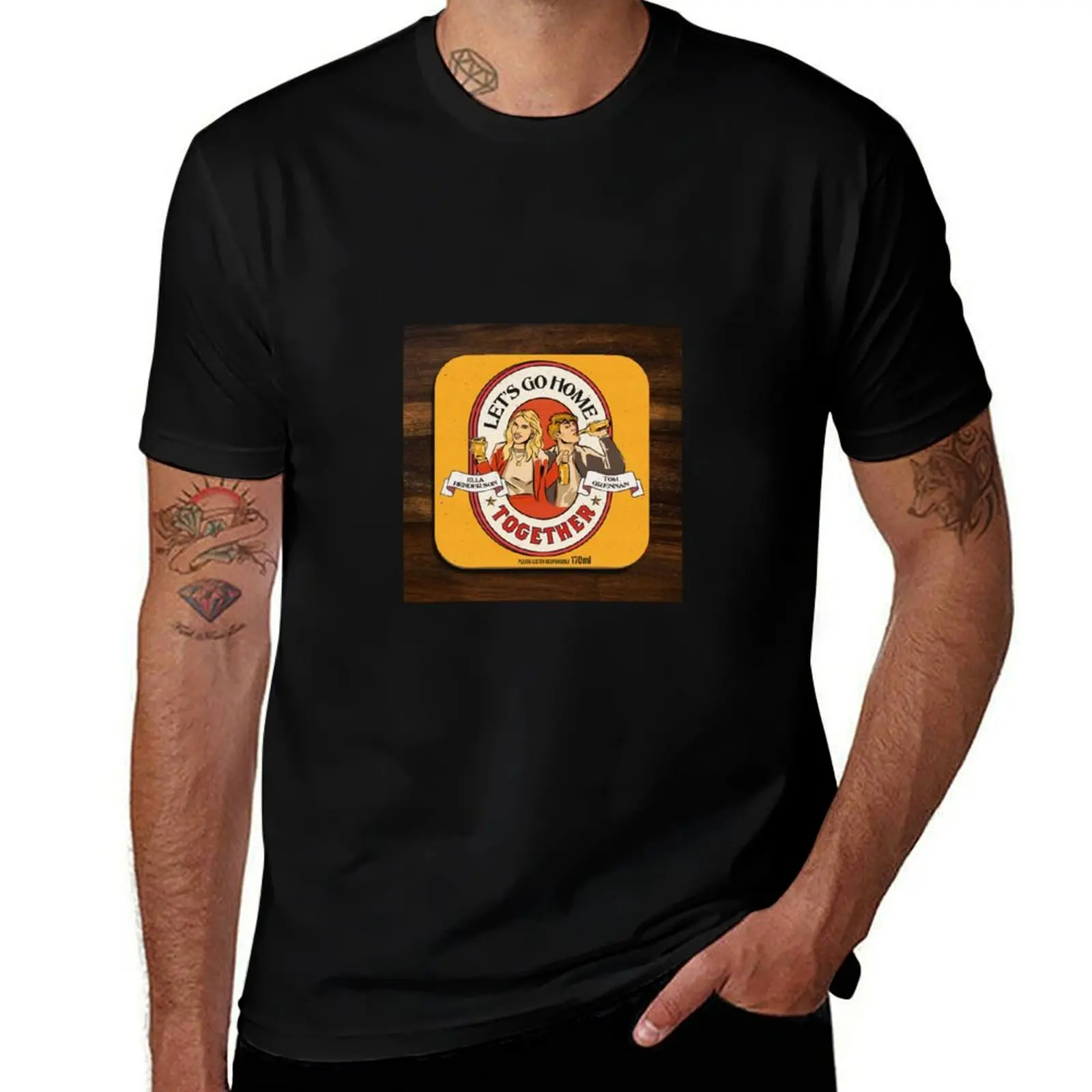 

lets go home together - Ella Henderson and Tom Grennan T-Shirt cotton t shirts man 100% T-Shirt