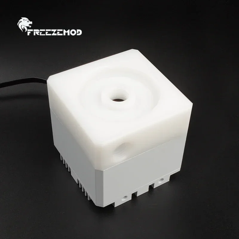 FREEZEMOD Water cooled white pump head 3.5 silent centrifugal POM upper cover For computer PC case