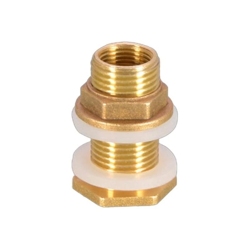 

652F 3/4" 1'' Copper Water for Tank Connector Threaded Pipe Joint Fittings With Silicone Seal Gaskets Leak-proof Stabili