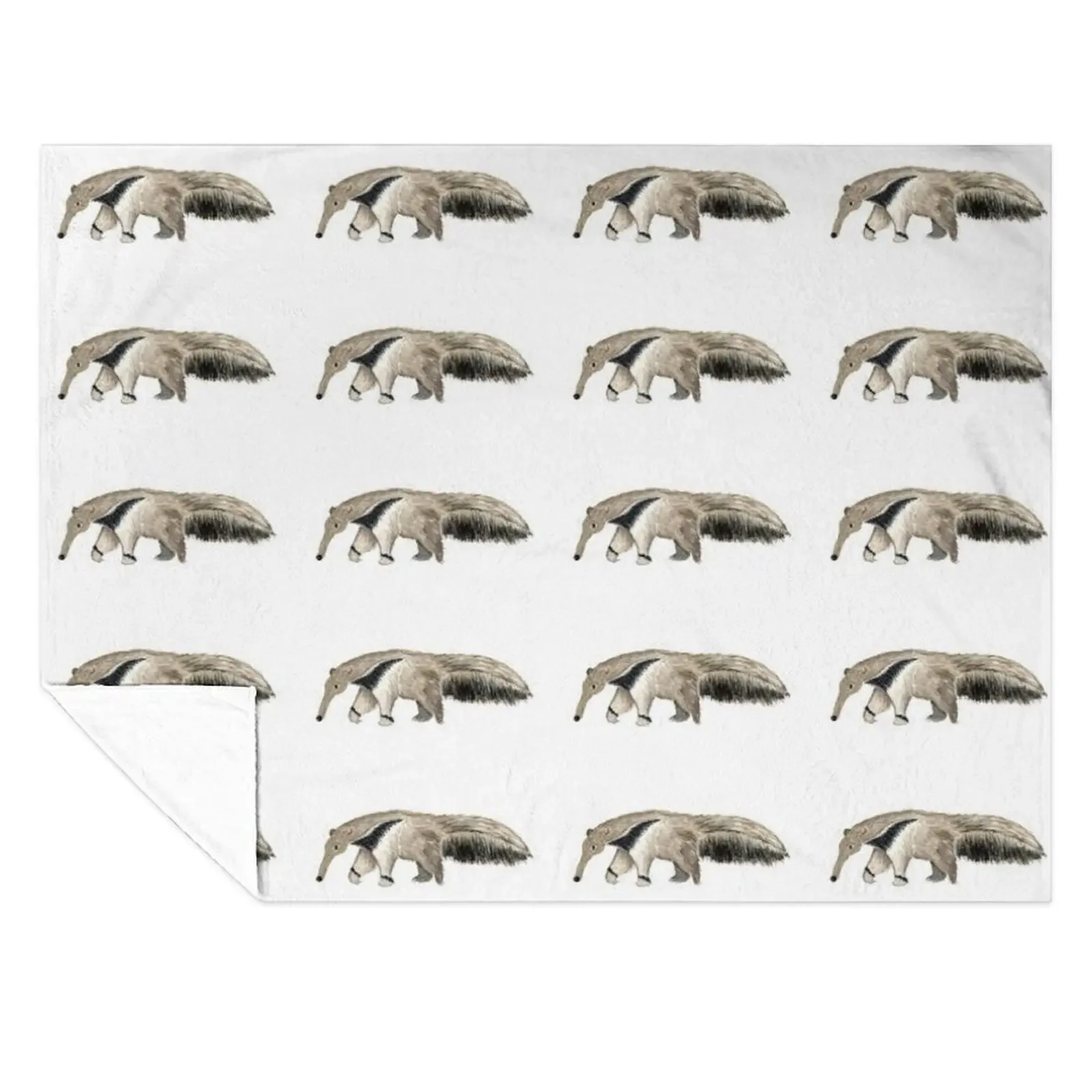 

The Anteater Off Hunting Ants Throw Blanket Retros Large Picnic Thermals For Travel Blankets