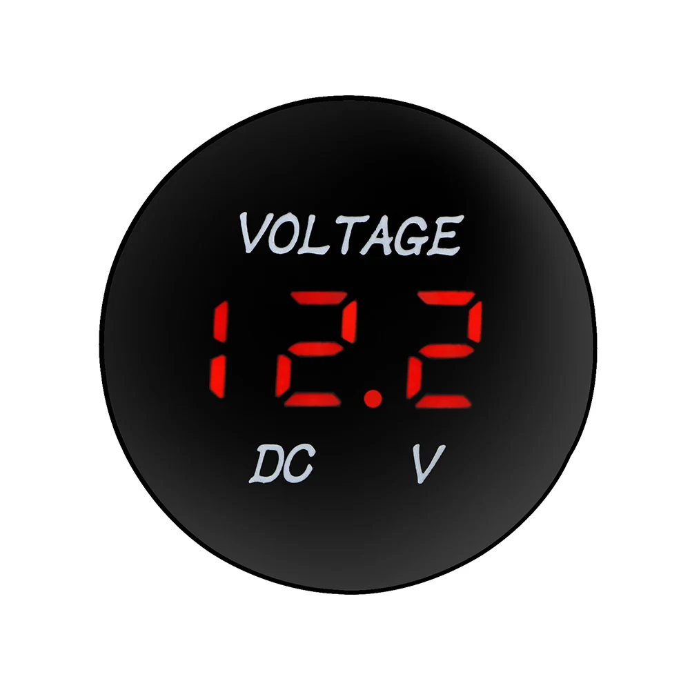 Led Display Voltage Meter Tester DC 12V-24V Mini Digital Voltmeter Ammete For Car Auto Motorcycle Boat