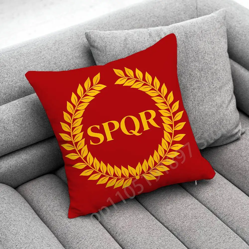 

Spqr Roman Empire Flag Throw Pillow Case For Decoration 40cm 45x45cm Square Bedroom Pillowcase Cover