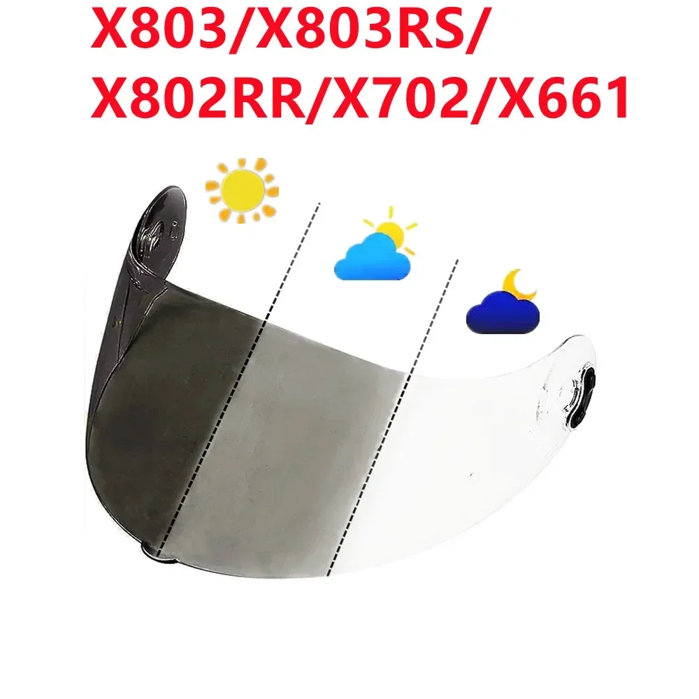 Photochromic X803 Visor for NOLAN X803RS X802RR X702 X661 X803 Helmet Shiled Sunshield