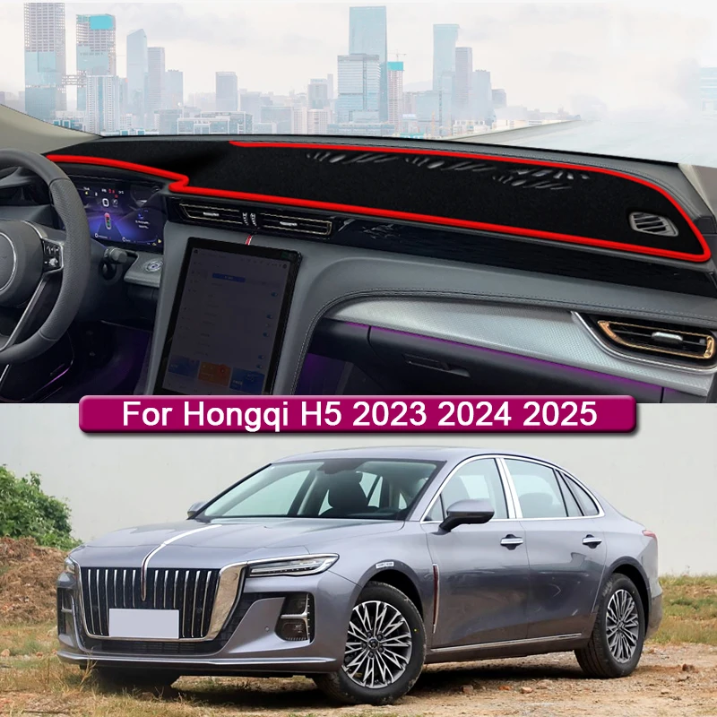 

Car Styling For Hongqi H5 2023 2024 2025 Car Dashboard Protective Mat Shade Cushion Pad Rose Carpet Mat Cover Auto Accessories