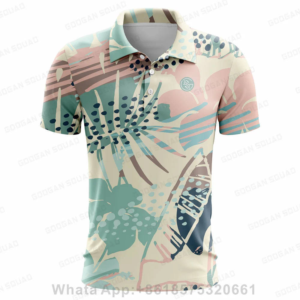 Googan Squad – Polo de sport de plein air pour hommes, T-shirt à manches courtes, vêtements de pêche, de Golf, à séchage rapide, décontracté, grande taille