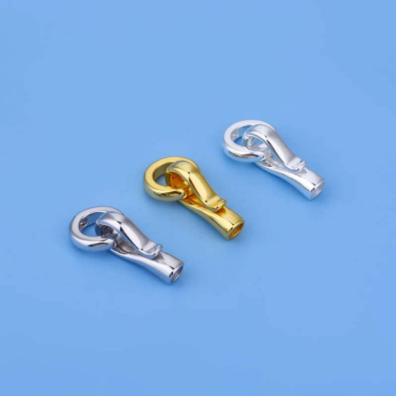 

Пряжка из серебра 925 пробы с жемчугом для самостоятельного изготовления ювелирных изделий, Пряжка для браслета, ожерелья, пряжка для самостоятельного изготовления, закрывающаяся Пряжка, аксессуары