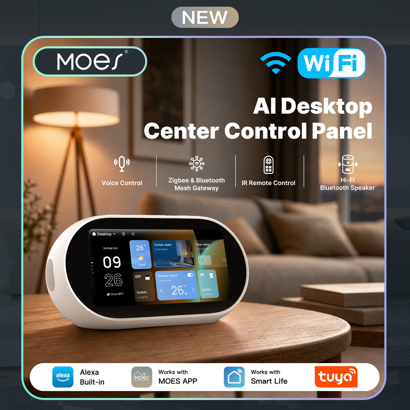 Smart Home Interior - MOES TPL05-T1 5