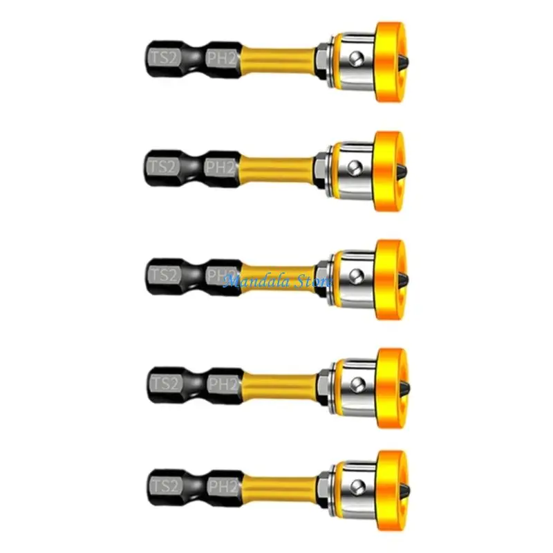 Punta destornillador magnético acero aleación U2JC, vástago Hexagonal 6,35mm, construcción impermeable para pesadas