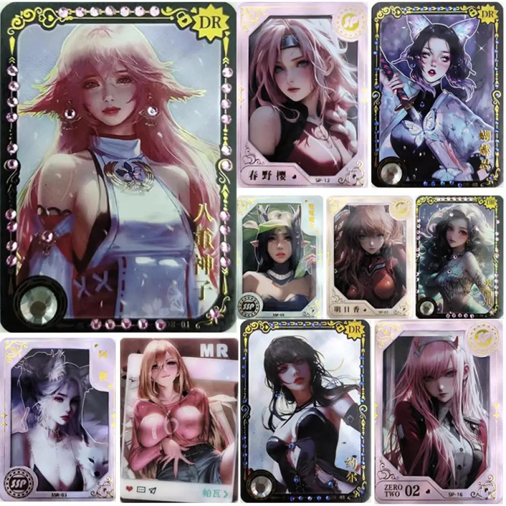 Anime Goddess Story Kochou Shinobu Boa Hancock San Haruno Sakura Yor Forger DR SP MR series collection card Entertainment toys