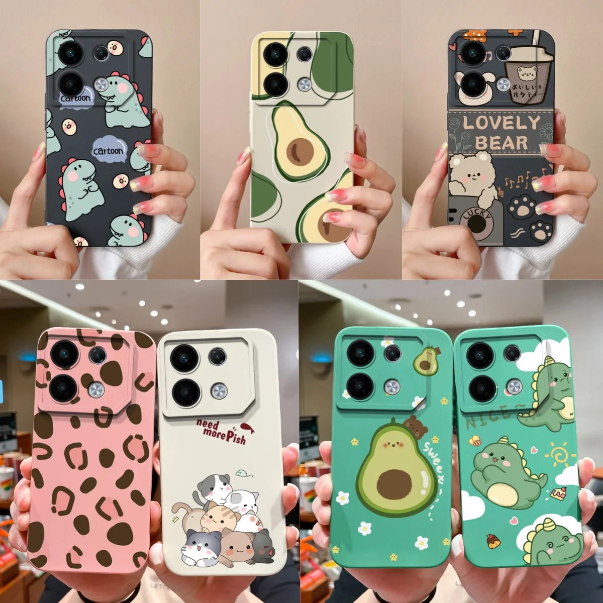 For infinix GT 10 Pro / GT 20 Pro Phone Case Cute Cartoon Soft Smooth Liquid Silicone Full Protection Housing For GT20Pro Cases