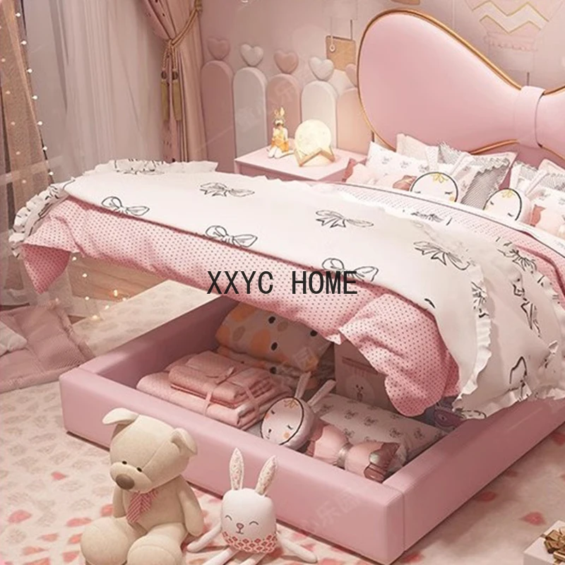 Girl Children Beds Princess Modern Trundle Loft Children Beds Princess Trundle Camas Infantiles Baby Crib Bed Furniture BL50CB