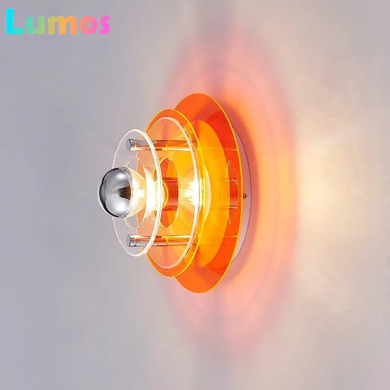 

Antique Bauhaus Wall Lighting Orange Green Red Colored Blue Brown Decorative Sconces Bedroom Living Room Atmosphere LED Lamps