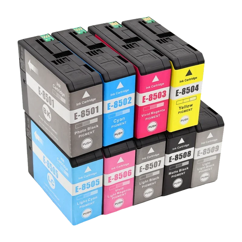 T8501 Ink Cartridge Compatible for Epson SureColor P800 Wide Format Inkjet Printer Pigment Ink With chip T8509