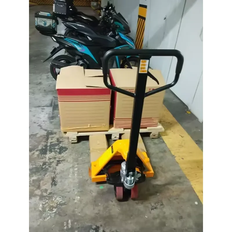 3 ton heavy duty manual hydraulic pallet truck 3000 kg nylon PU wheel industrial manual pallet truck for warehouse cargo