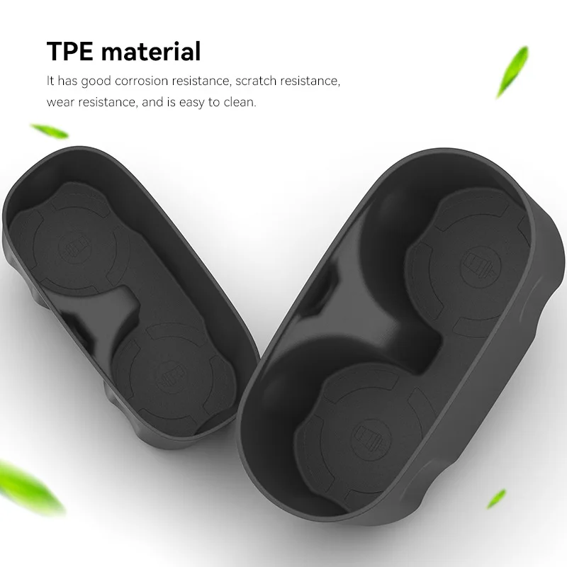 TPE Car Cup Holder Insert Anti-Slip Drink Storage Tray For Mitsubishi Delica D5 2019-2026 Center Console Interior Accessories