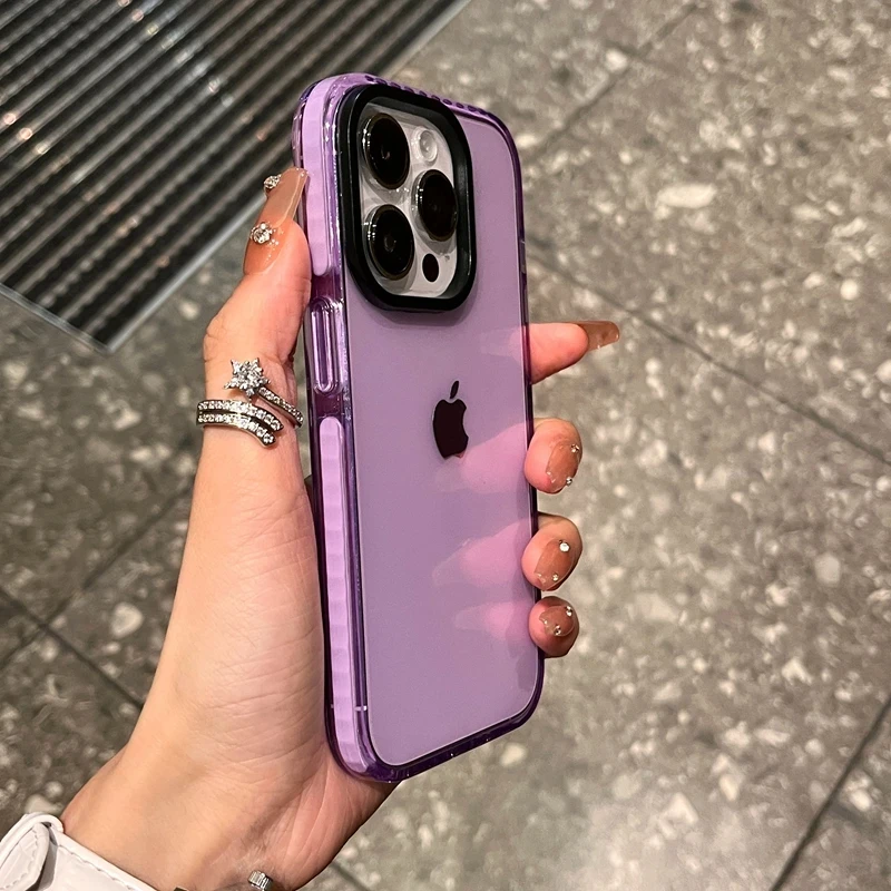 Роскошный прозрачный противоударный чехол для телефона iPhone 11, 12, 13, 14, 15, 16, 17 Pro Max Air X XS Max XR 7 8 Plus, прозрачный чехол-бампер