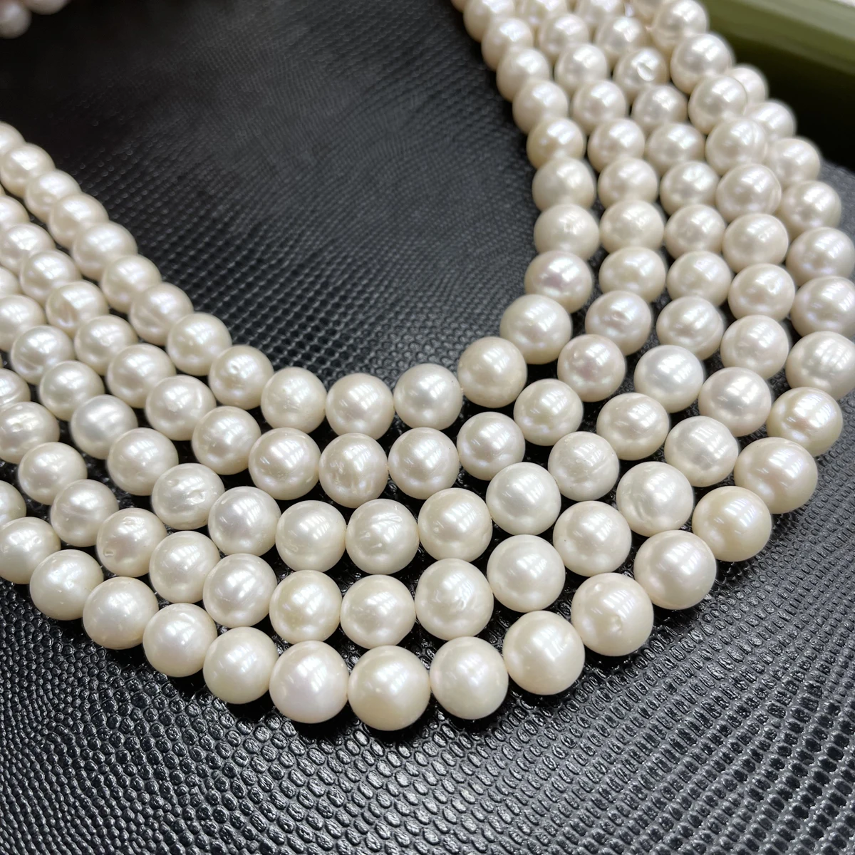 

AAAA10-11mm Near-Round Pearls High-Quality Natural Freshwater Pearl Semi-Finished Beads for Jewelry Making DIY Necklace Bracelet