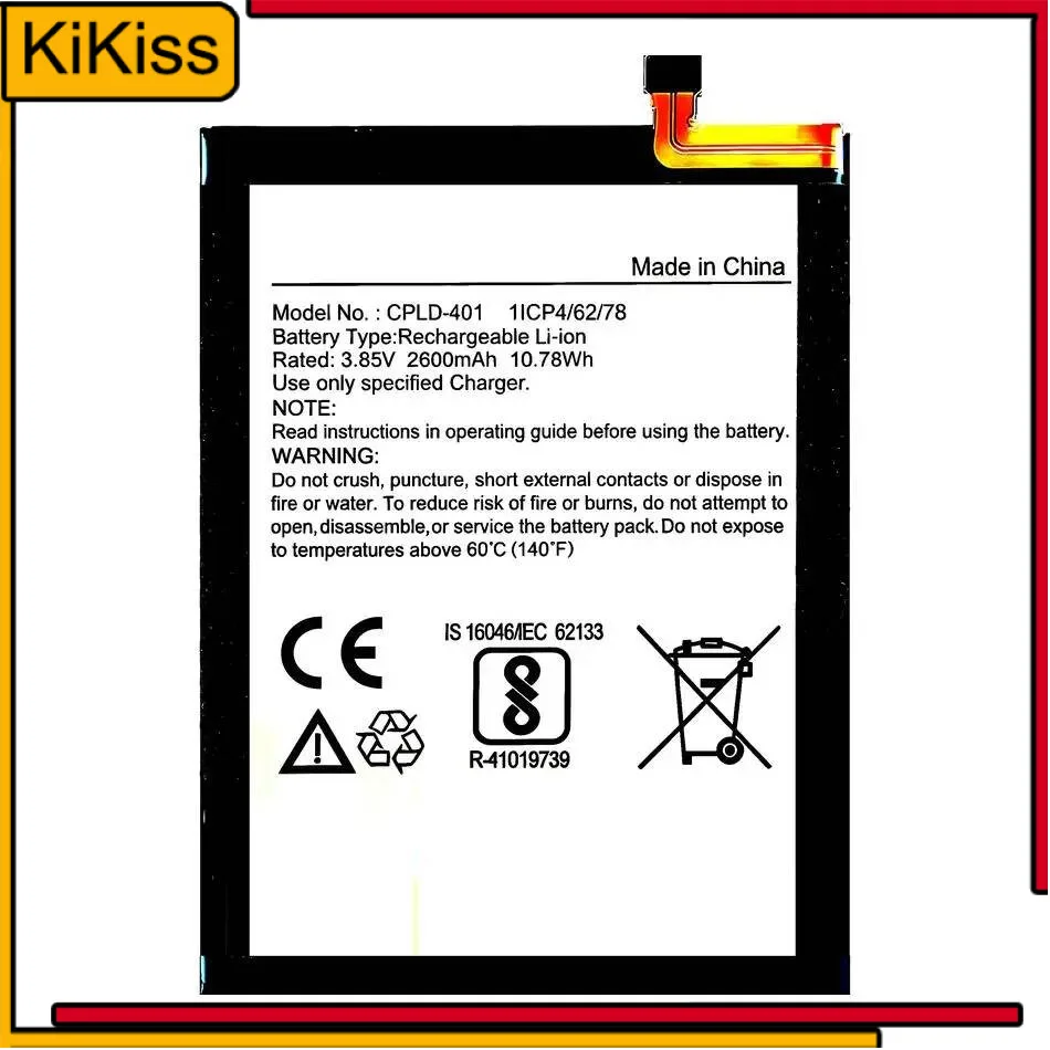 

Good Low-Temperature Performance For Coolpad Cpld-401 2800Mah Mobile Phone Battery